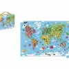 Janod Giant World Map Puzzle - 300 Piece