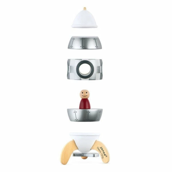 Janod Silver Magnetic Rocket 3 Janod Silver Magnetic Rocket