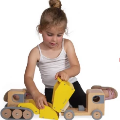 Janod Dump Truck And Bulldozer