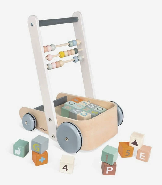 Janod Sweet Cocoon Cart with Abc Blocks 3 Janod Sweet Cocoon Cart with Abc Blocks