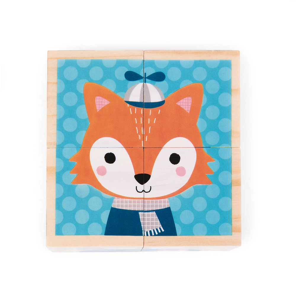 Janod My First Blocks Forest Portraits (Wood) 4 Janod My First Blocks Forest Portraits (Wood)