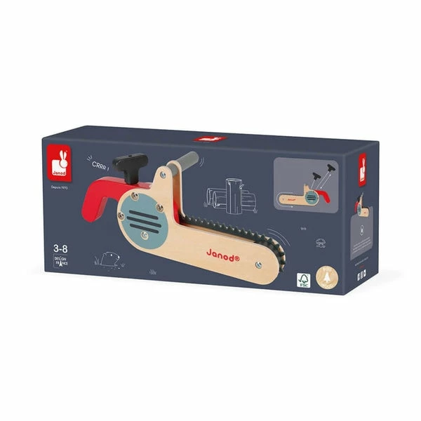 Janod Brico Kids Wooden Chainsaw 4 Janod Brico Kids Wooden Chainsaw