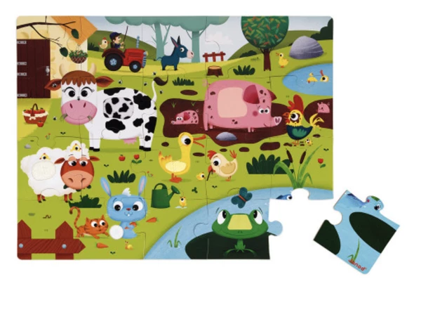 Janod Farm Animals Puzzle 3 Janod Farm Animals Puzzle