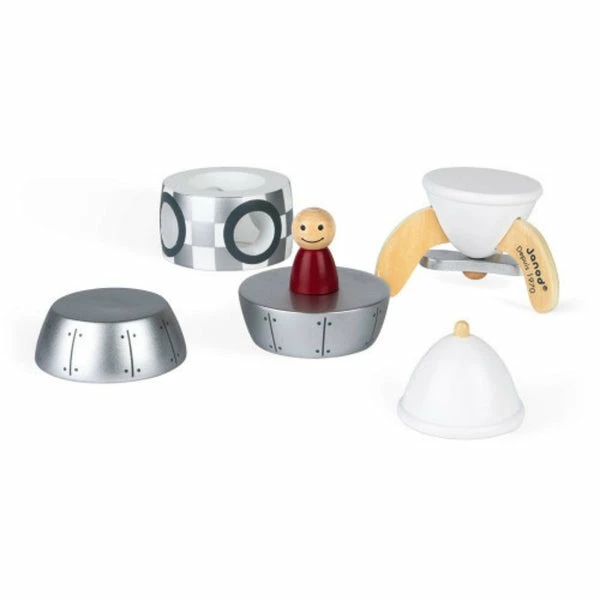 Janod Silver Magnetic Rocket 5 Janod Silver Magnetic Rocket