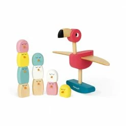 Janod Zigolos Balancing Game Flamingo Wood
