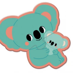 Janod 5 Animal Puzzles Supporting Wwf 2-6 Pieces