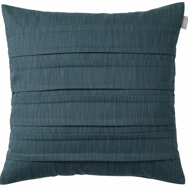 Spira of Sweden Dusty Blue Pleat Cushion 3 Spira of Sweden Dusty Blue Pleat Cushion