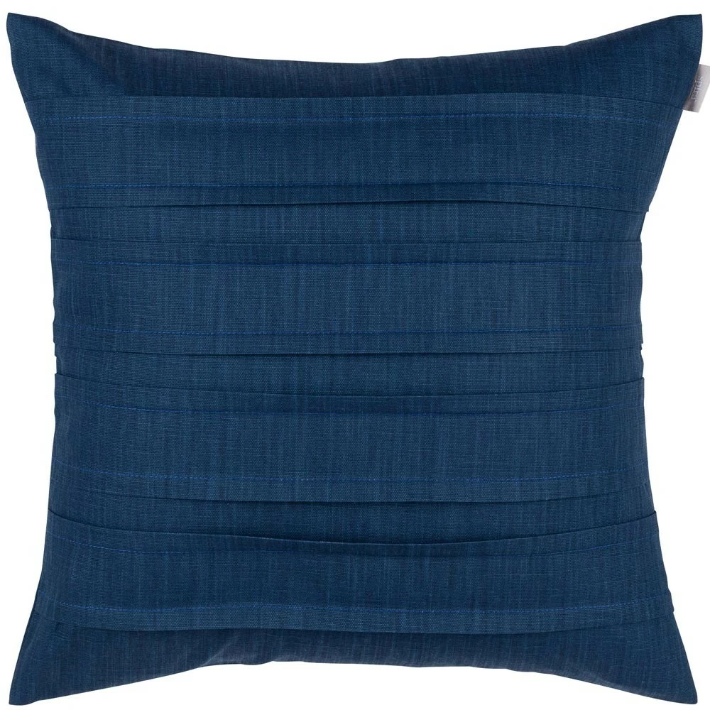 Spira of Sweden Pleat Cushion - Marine Blue 3 Spira of Sweden Pleat Cushion - Marine Blue