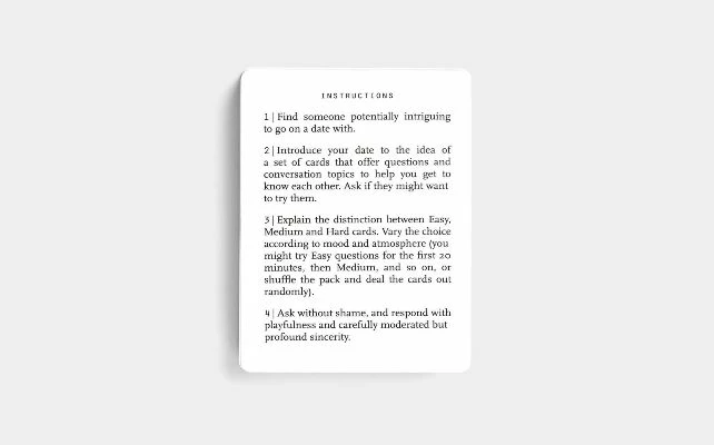 The School of Life Dating Cards (A set of 52 question cards to spark insightful and playful encounters) 5 The School of Life Dating Cards (A set of 52 question cards to spark insightful and playful encounters)