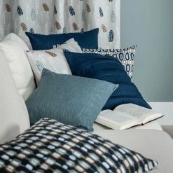 Spira of Sweden Flora Cushion - Blue 8 Spira of Sweden Flora Cushion - Blue