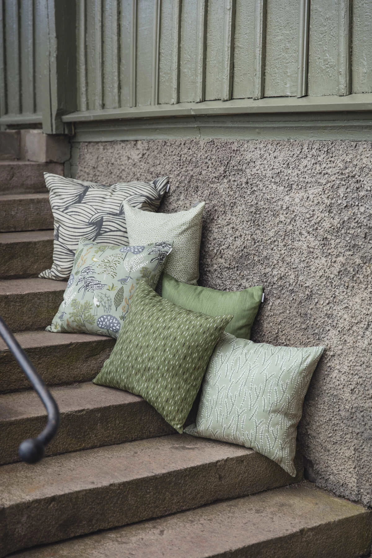 Spira of Sweden Grey Wave Cushion Cover 4 Spira of Sweden Grey Wave Cushion Cover