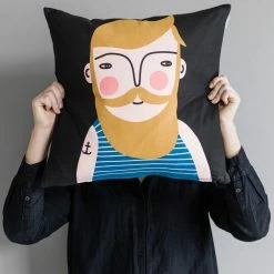 Spira of Sweden Frank Face Cushion