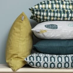 Spira of Sweden Green Cotton Fält Cushion Cover 7 Spira of Sweden Green Cotton Fält Cushion Cover