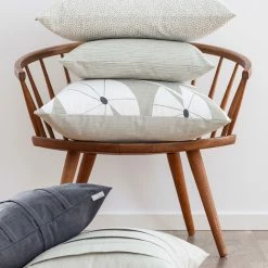 Spira of Sweden Nature Striped Linen Cushion Cover