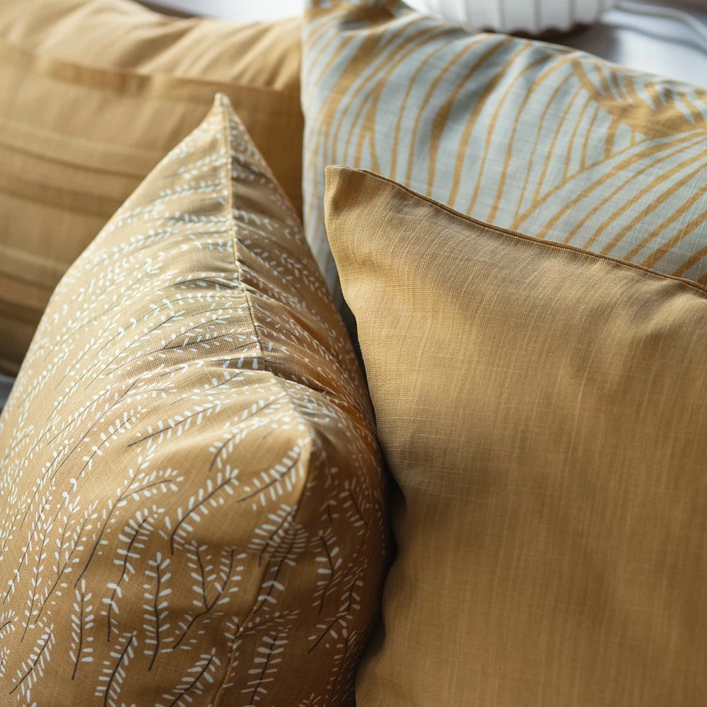 Spira of Sweden Kvist Cushion - Ochre 4 Spira of Sweden Kvist Cushion - Ochre