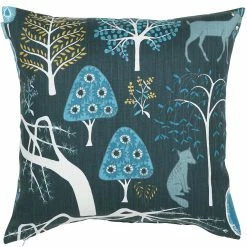 Spira of Sweden Blue Sagoskog Cushion