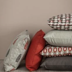 Spira of Sweden 50 x 50cm Teracotta Cotton Fält Pillow Cover 7 Spira of Sweden 50 x 50cm Teracotta Cotton Fält Pillow Cover