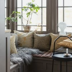 Spira of Sweden Kvist Cushion - Ochre 12 Spira of Sweden Kvist Cushion - Ochre