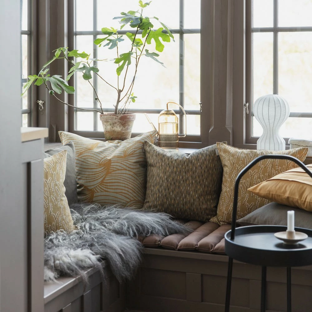 Spira of Sweden Kvist Cushion - Ochre 7 Spira of Sweden Kvist Cushion - Ochre