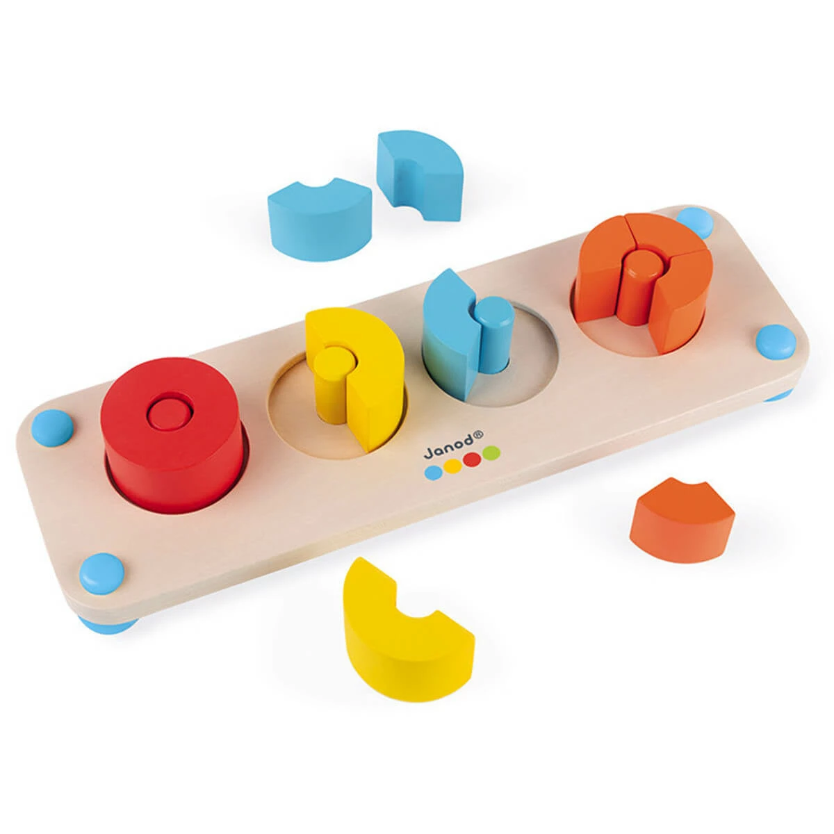 Janod Pieces of 15 Colors Fractions Toy 6 Janod Pieces of 15 Colors Fractions Toy