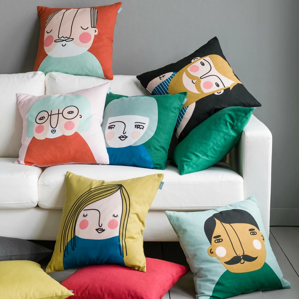 Spira of Sweden Frank Face Cushion 5 Spira of Sweden Frank Face Cushion