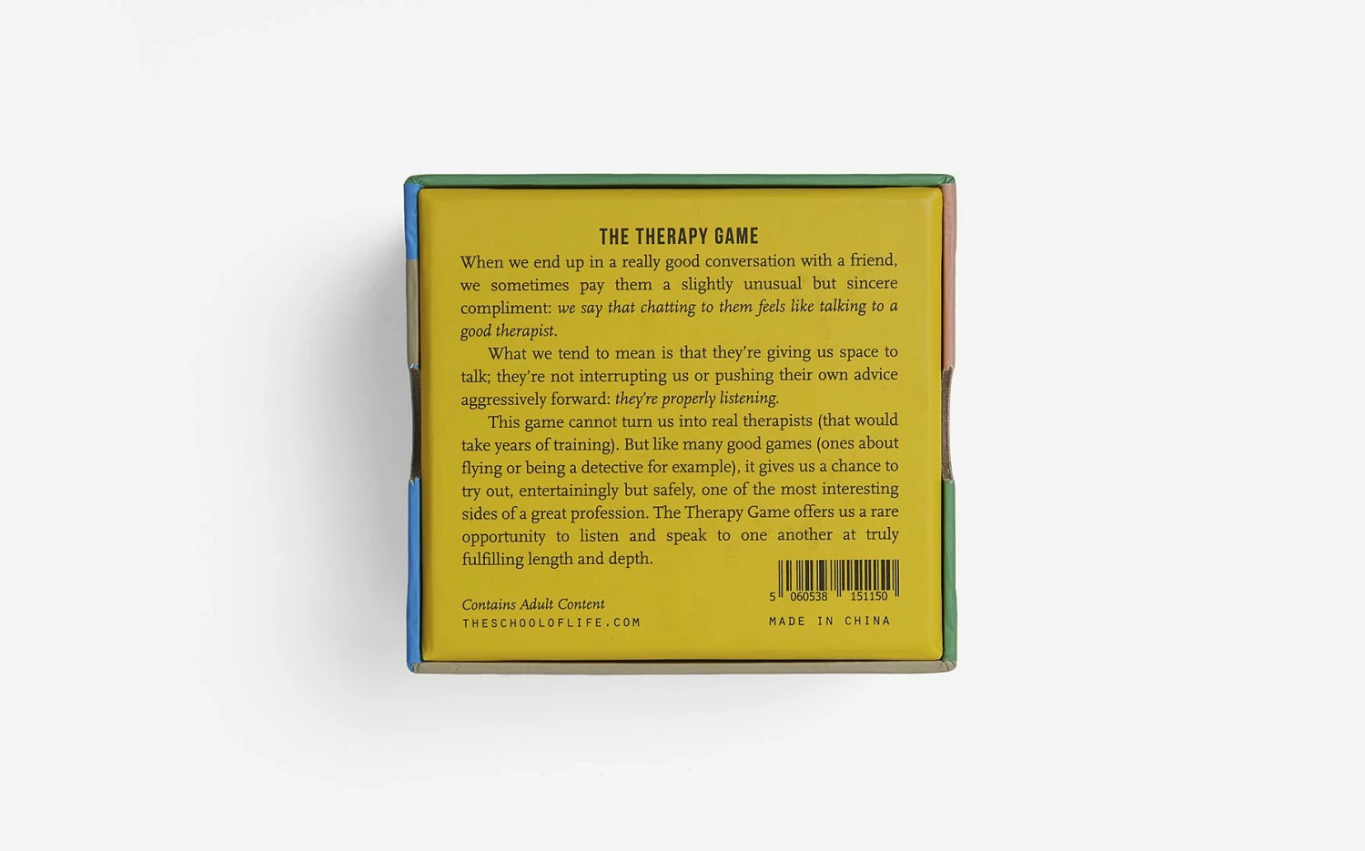 The School of Life The Therapy Game 4 The School of Life The Therapy Game