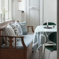 Spira of Sweden Pleat Cushion - Light Smoke Blue