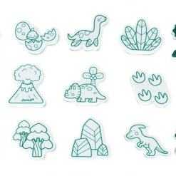 Janod Stampinoo 15 Foam Stamps Set Dinosaurs