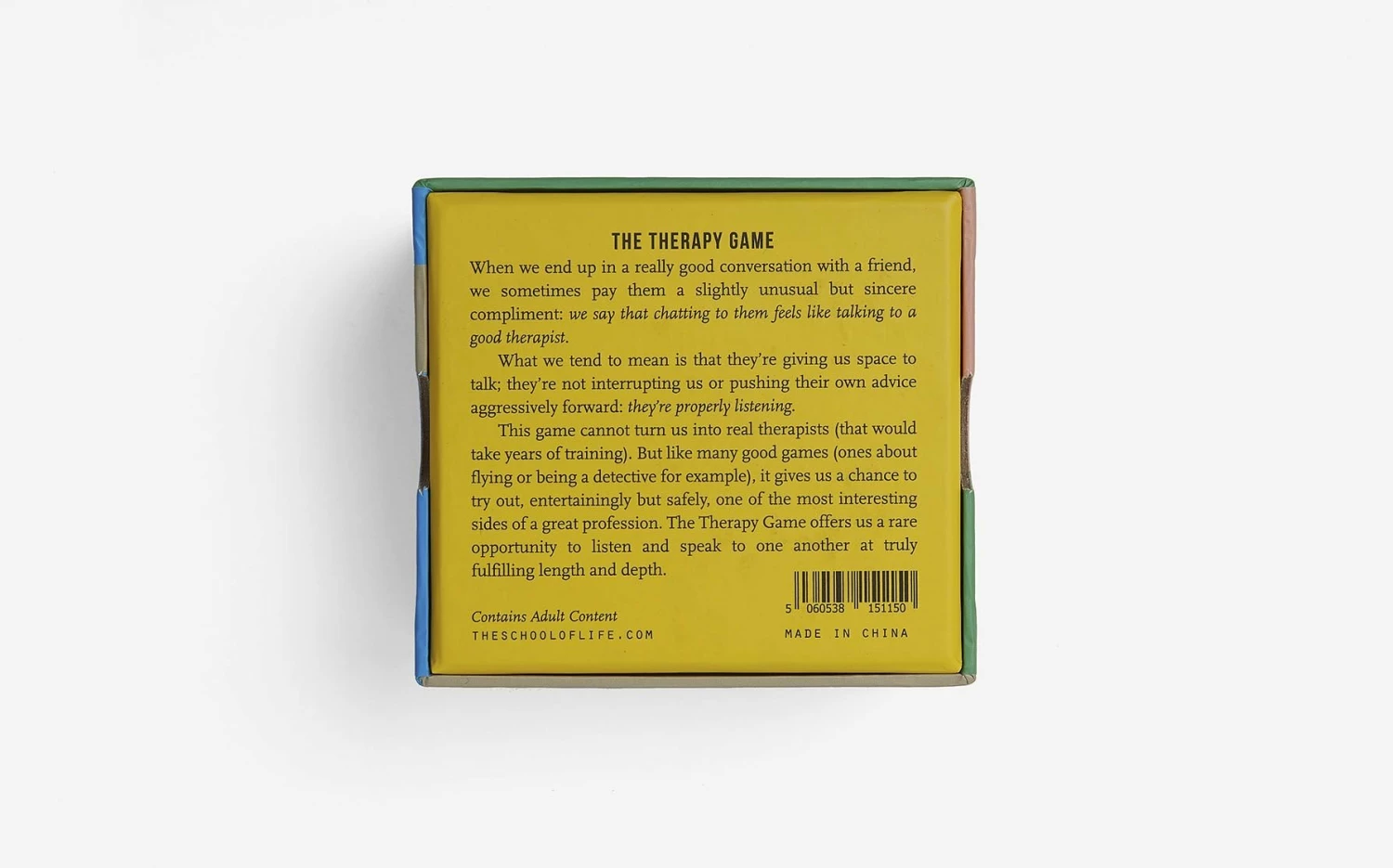 The School of Life The Therapy Game 6 The School of Life The Therapy Game