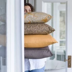 Spira of Sweden Brown Art Cushion