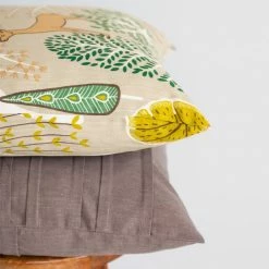 Spira of Sweden Green Sagoskog Cushion