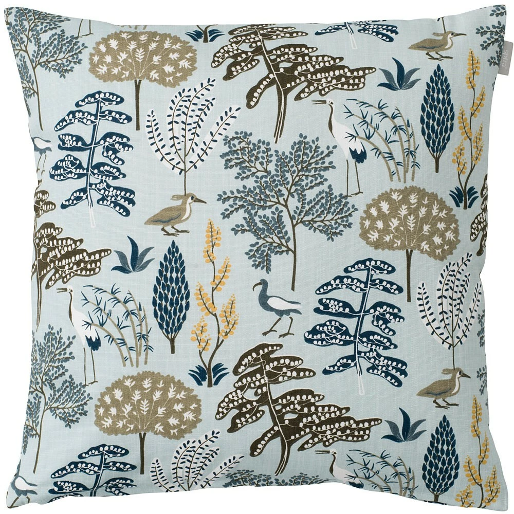 Spira of Sweden Flora Cushion - Blue 3 Spira of Sweden Flora Cushion - Blue